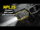 Nitecore NPL25 900 Lumen Rechargeable Compact Rail Mount Flashlight