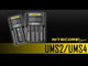 Nitecore UMS4 USB Four-Slot USB Fast Charger, for 18650, 21700 Batteries