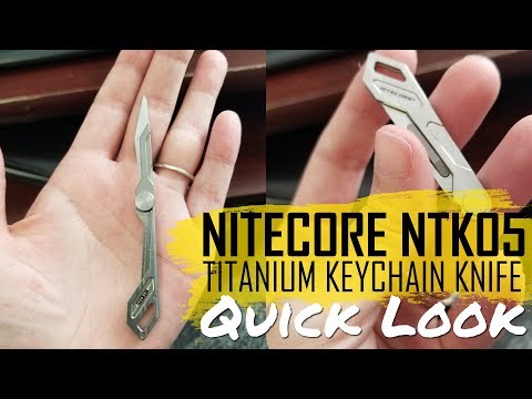 Nitecore NTK05 Titanium Folding Scalpel Keychain Knife – Nitecore