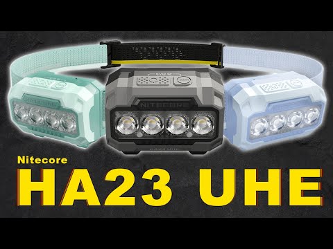 Nitecore HA23 UHE 600 Lumen AAA Camping Headlamp with Multiple Color Temperatures