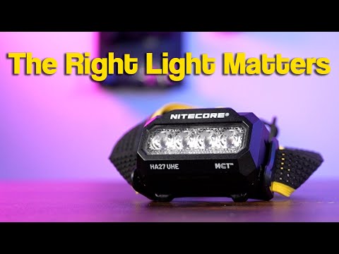 Nitecore HA27 UHE 800 Lumens High-CRI Headlamp with 3 Color Temperatures