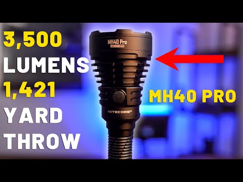 Nitecore MH40 Pro 3500 Lumen Long Throw Flashlight