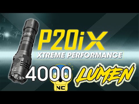 Nitecore P20iX 4000 Lumen USB-C Tactical Flashlight with NTC2i Tactical U-Shaped Tail Cap