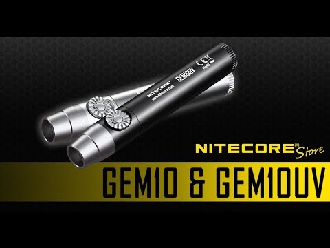 Nitecore GEM10UV UV LED Flashlight, Infinitely Adjustable Brightness for Gem Identification