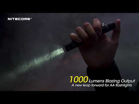 Nitecore MT2A Pro 1000 Lumen LED EDC Rechargeable Flashlight, Use 2x AA