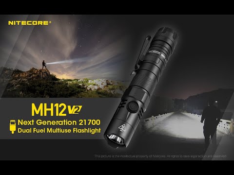 Nitecore MH12 v2 1200 Lumen USB-C Rechargeable Flashlight with 5000mAh Battery