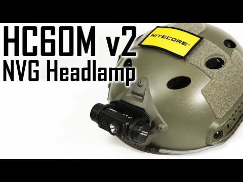 Nitecore HC60M v2 1200 Lumen NVG Helmet Light