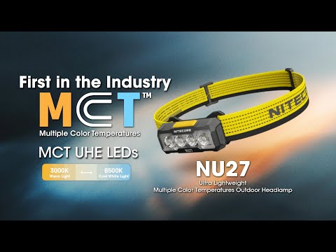 Nitecore NU27 600 Lumen USB-C Rechargeable Multi Color Temperature Outdoor Headlamp