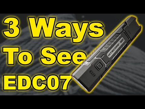 Nitecore EDC07 1500 Lumens Rechargeable Flashlight
