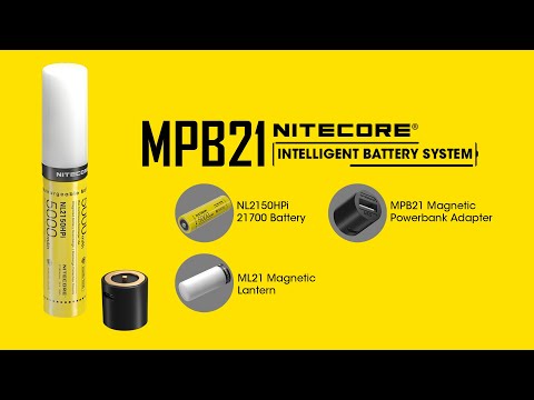 Nitecore Intelligent 21700 Battery System - MPB21 Kit: Lantern, Dual Function Battery Charger