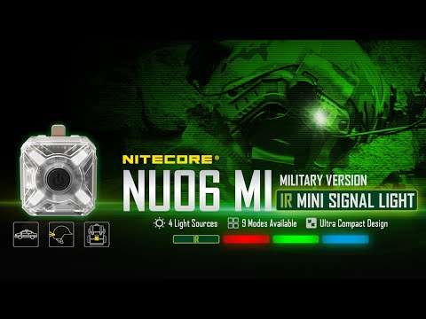 Nitecore NU06 MI Red Green Blue IR Infrared Signal and Safety