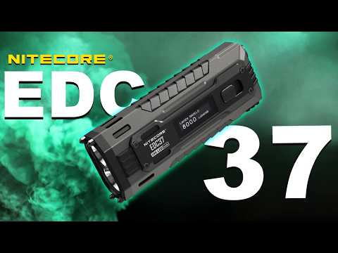 NITECORE ナイトコア EDC37 Nitecore EDC37 8000 Lumens Flat Shape Flashlight, USB-C Fast