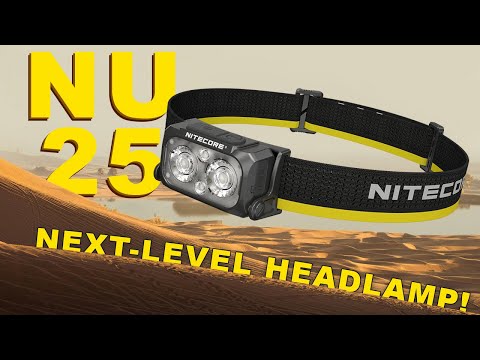 Nitecore NU25 MCT 400 Lumen Rechargeable Multi-Temperature Headlamp with NB Air Ultra Lightweight 5000mAh Power Bank