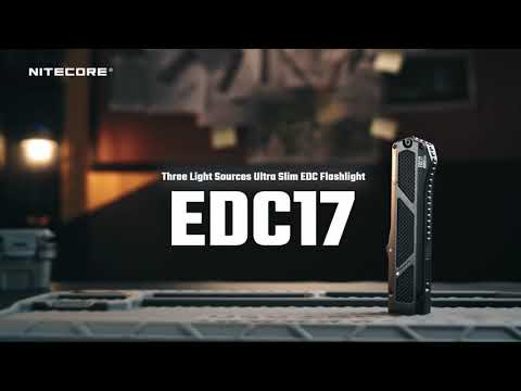 Nitecore EDC17 1500 Lumen Rechargeable EDC Flat Flashlight with