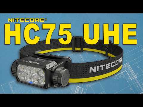 Nitecore HC75 UHE 3000 Lumen USB-C Rechargeable Zoomable Work Headlamp