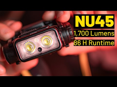 Nitecore NU45 1700 Lumen USB-C Fast Charging Headlamp