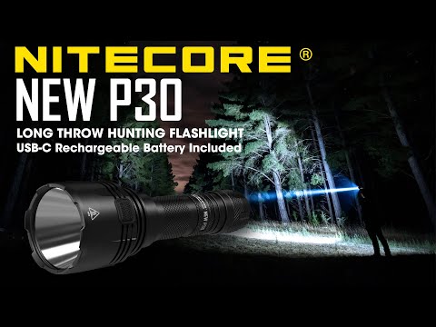 best rechargeable hunting flashlight Nitecore New P30 1000 Lumen Long Throw Hunting Flashlight