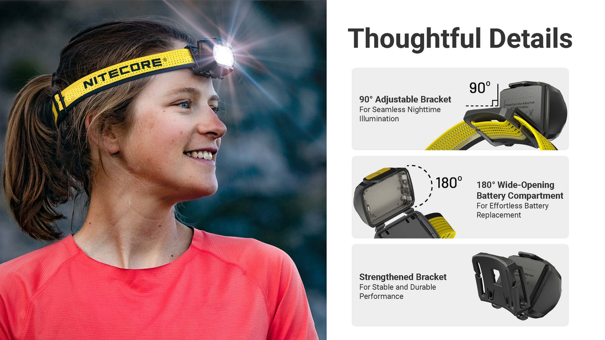 Nitecore UT27 MCT 800 lumen 3 Color Temperatures Running Headlamp